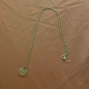 Gold “D” Pendant Necklace - Target